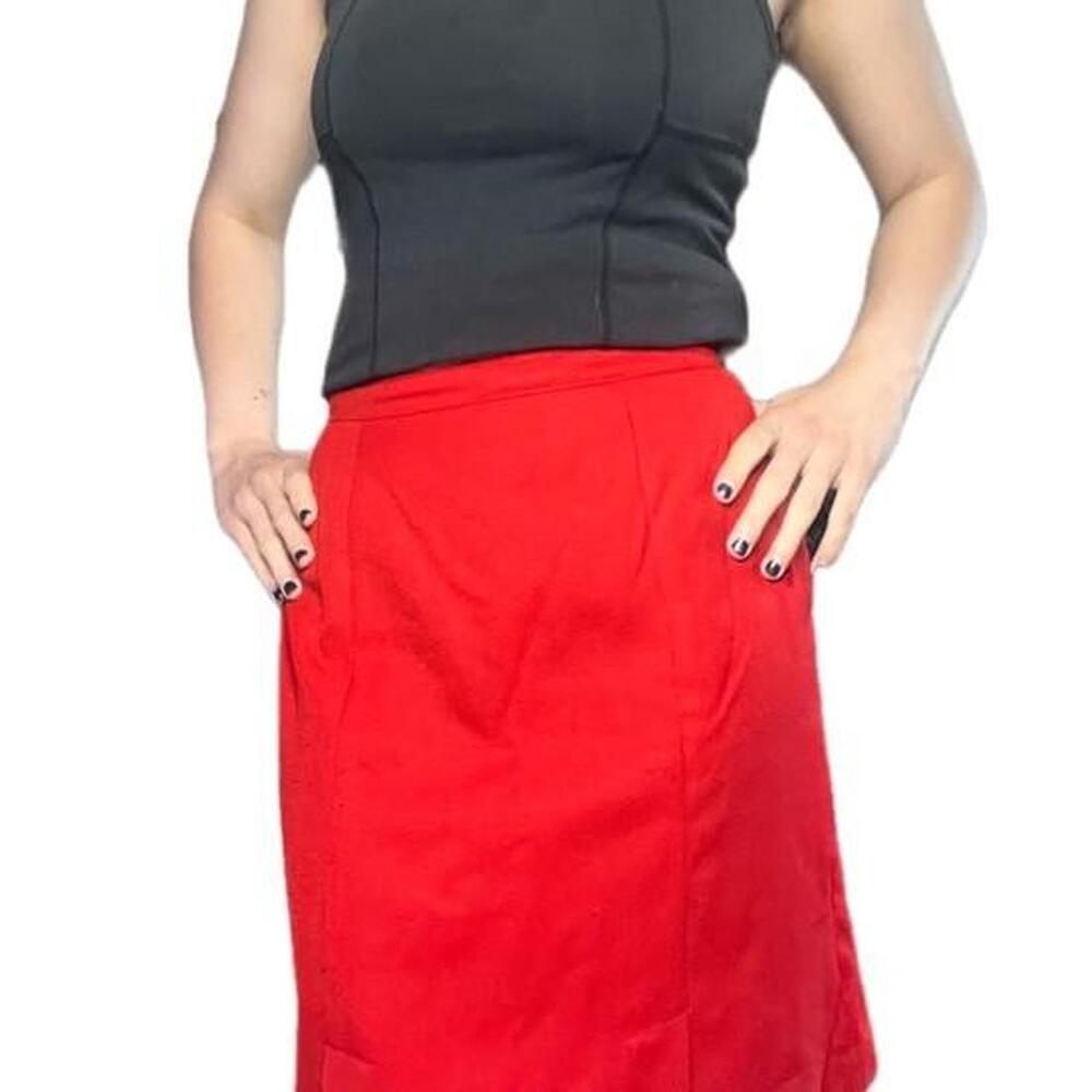 VIP Vintage Red Pencil Skirt